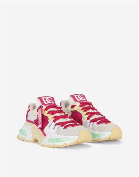 dolce & gabbana mixed material airmaster sneakers|women dolce.